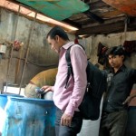 mohammed in a workshop in dharavi